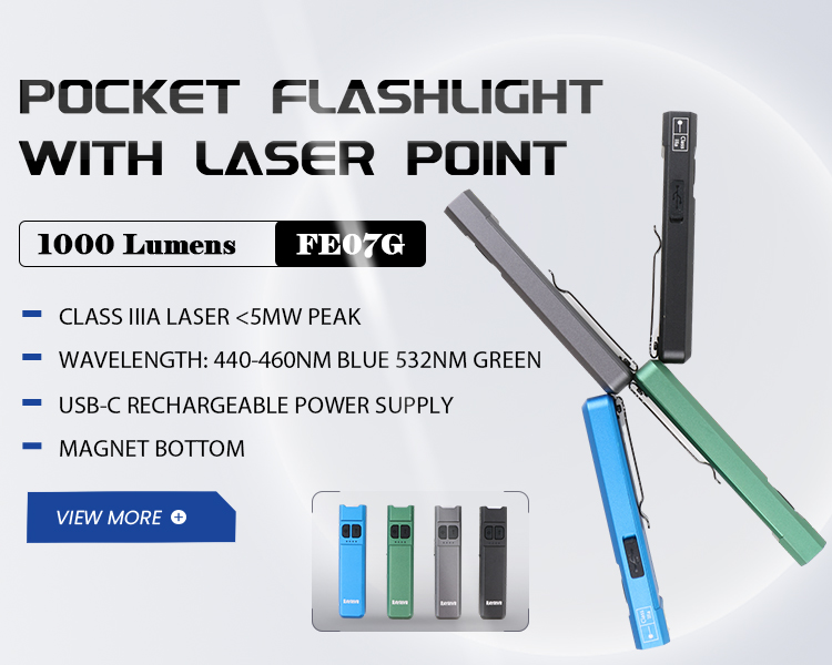 RAYRIVR Flashlight with LASER Point-FE07G